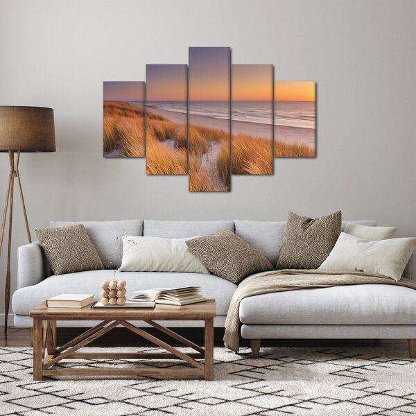 Slika - Plaža u zalasku sunca (150x105 cm)
