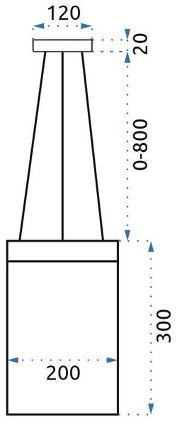 LED STROPNA SVJETILKA APP889-CP LANAC