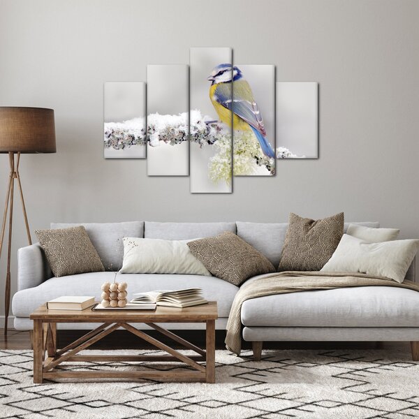 Slika - Plava sjenica u šumi (150x105 cm)