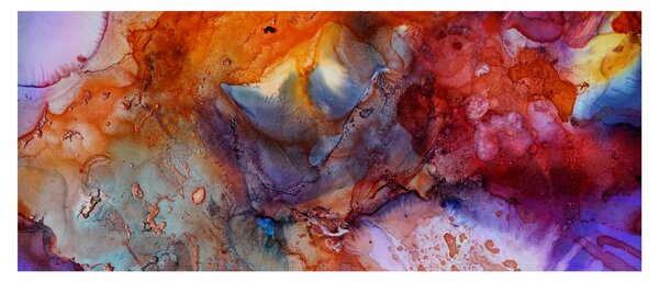 Slika - Apstraktna umjetnost tinte (120x50 cm)