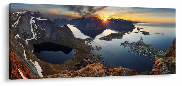 Slika - Planinski pejzaž, Norveška (120x50 cm)