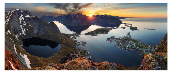 Slika - Planinski pejzaž, Norveška (120x50 cm)