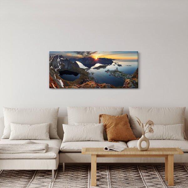 Slika - Planinski pejzaž, Norveška (120x50 cm)