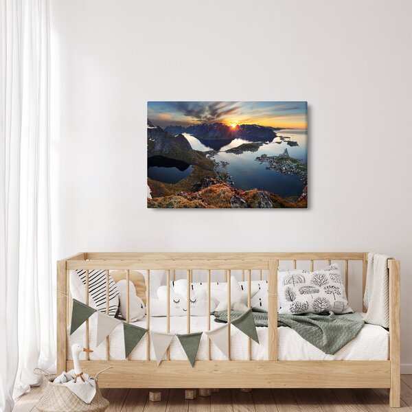 Slika - Planinski pejzaž, Norveška (90x60 cm)