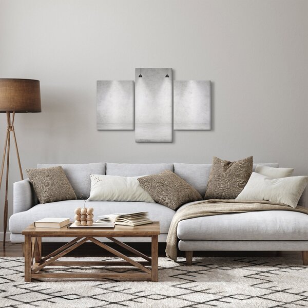 Slika - Betonski zid sa svjetlima (90x60 cm)