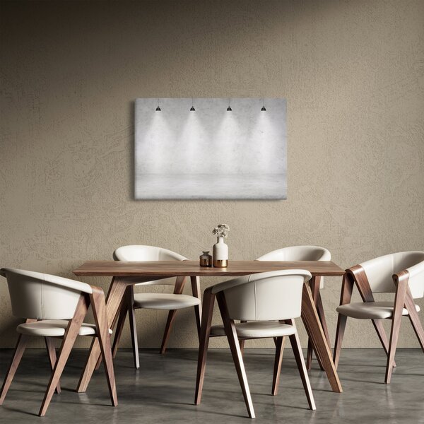 Slika - Betonski zid sa svjetlima (90x60 cm)