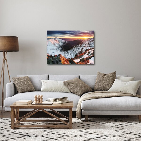 Slika - Zimska planinska panorama (70x50 cm)