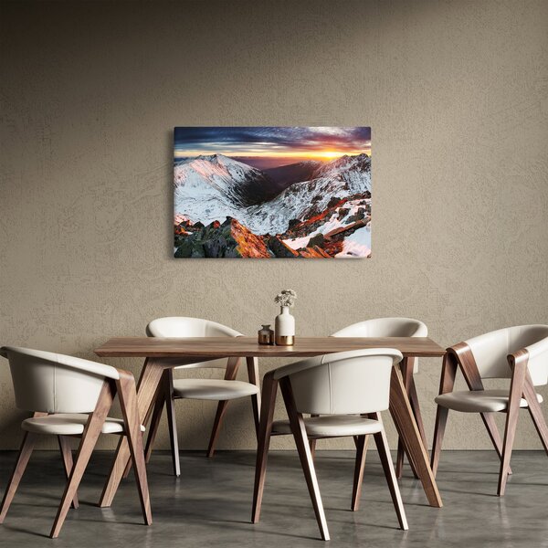 Slika - Zimska planinska panorama (90x60 cm)