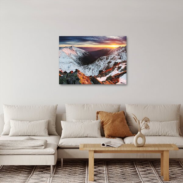 Slika - Zimska planinska panorama (70x50 cm)