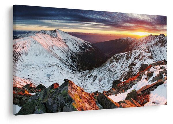 Slika - Zimska planinska panorama (90x60 cm)