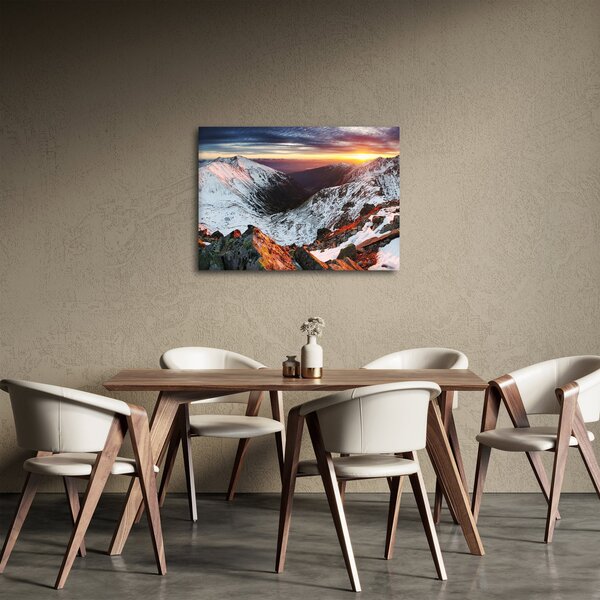 Slika - Zimska planinska panorama (70x50 cm)