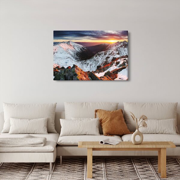 Slika - Zimska planinska panorama (90x60 cm)