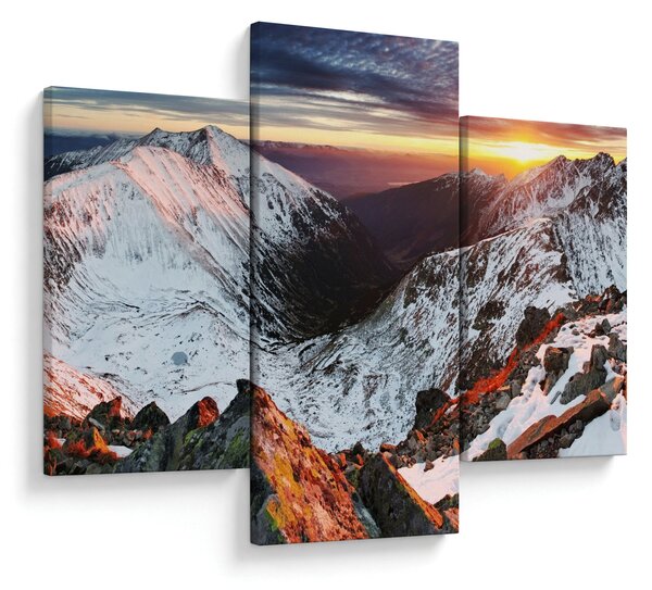 Slika - Zimska planinska panorama (90x60 cm)