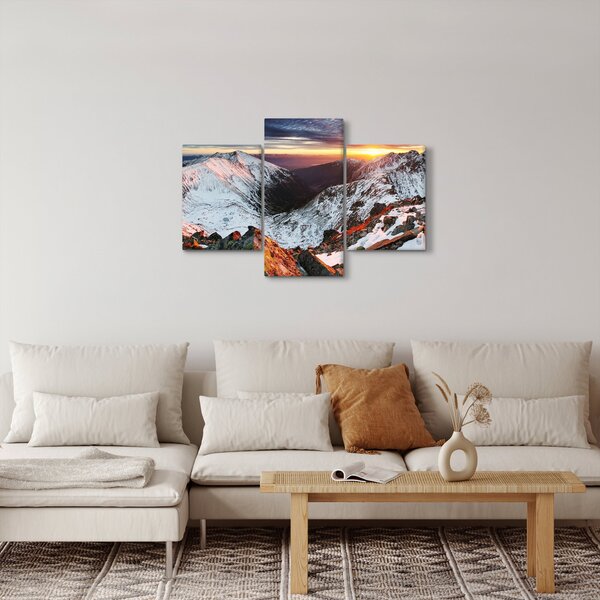 Slika - Zimska planinska panorama (90x60 cm)