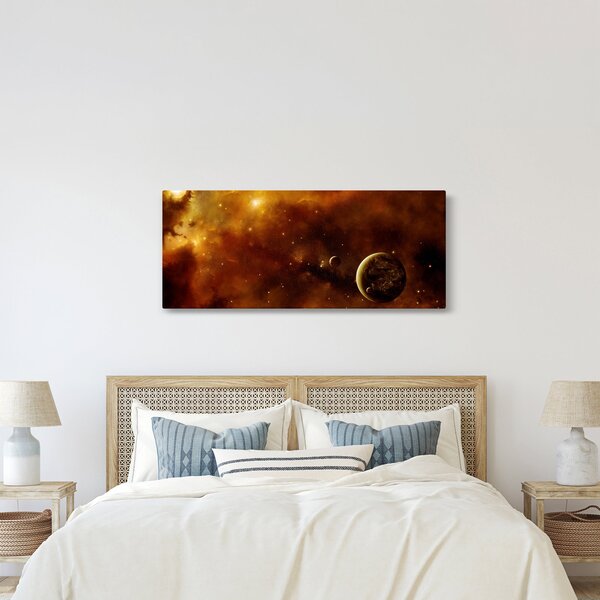 Slika - Planeti s maglicom (120x50 cm)