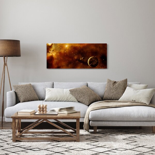 Slika - Planeti s maglicom (120x50 cm)