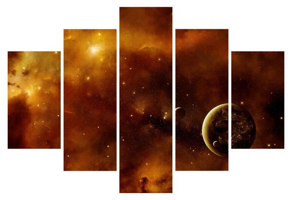 Slika - Planeti s maglicom (150x105 cm)
