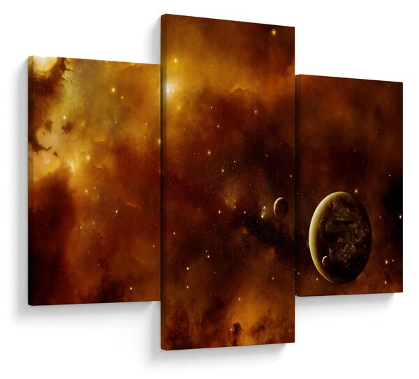 Slika - Planeti s maglicom (90x60 cm)