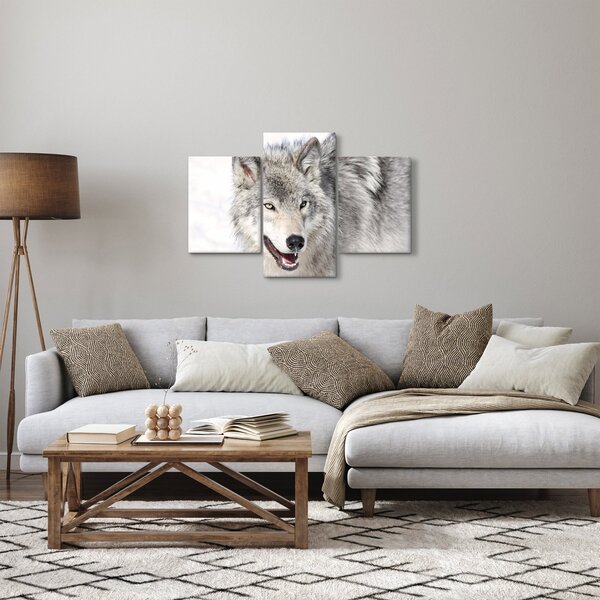 Slika - Vuk u prirodi (90x60 cm)