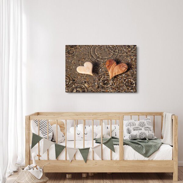 Slika - Drvena srca (90x60 cm)