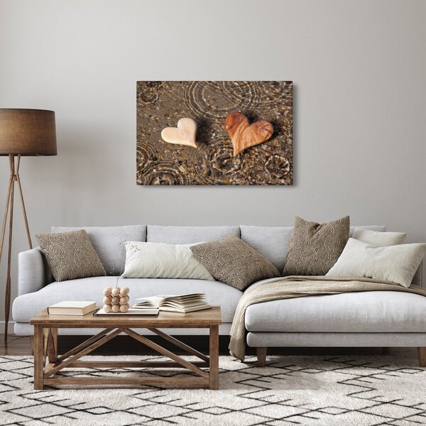 Slika - Drvena srca (90x60 cm)
