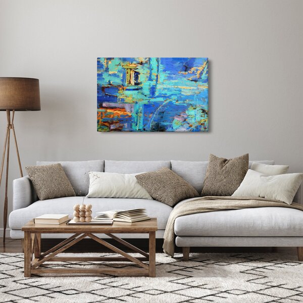 Slika - Apstraktna uljana slika (90x60 cm)