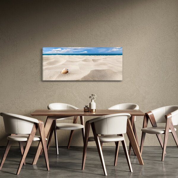 Slika - Školjke na plaži (120x50 cm)