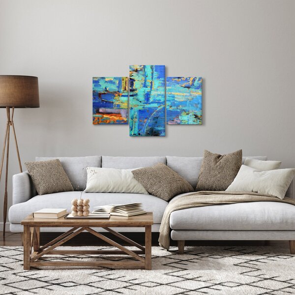 Slika - Apstraktna uljana slika (90x60 cm)