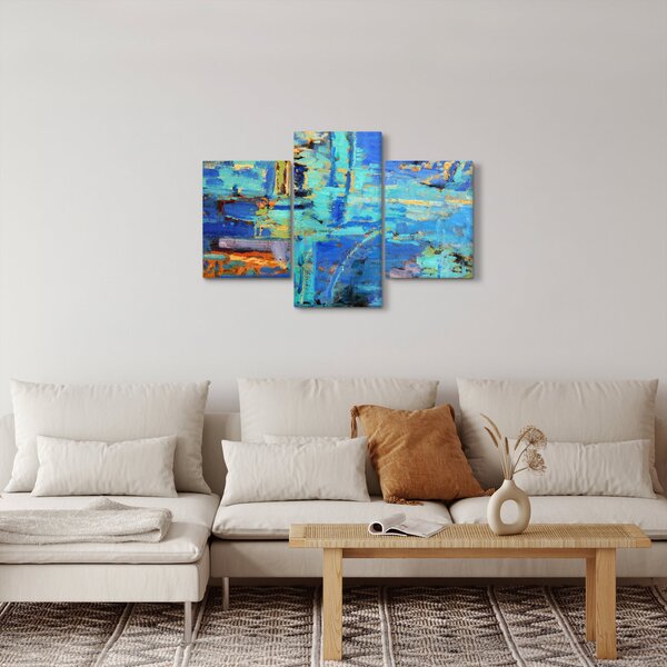 Slika - Apstraktna uljana slika (90x60 cm)