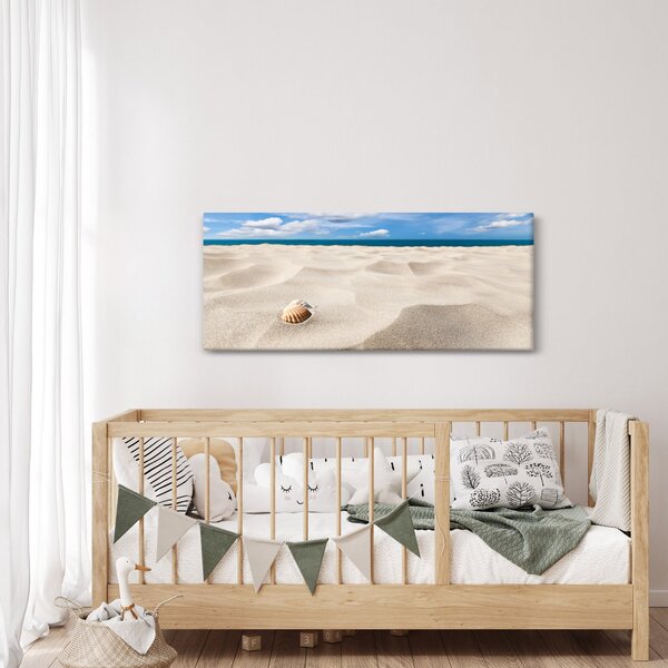 Slika - Školjke na plaži (120x50 cm)