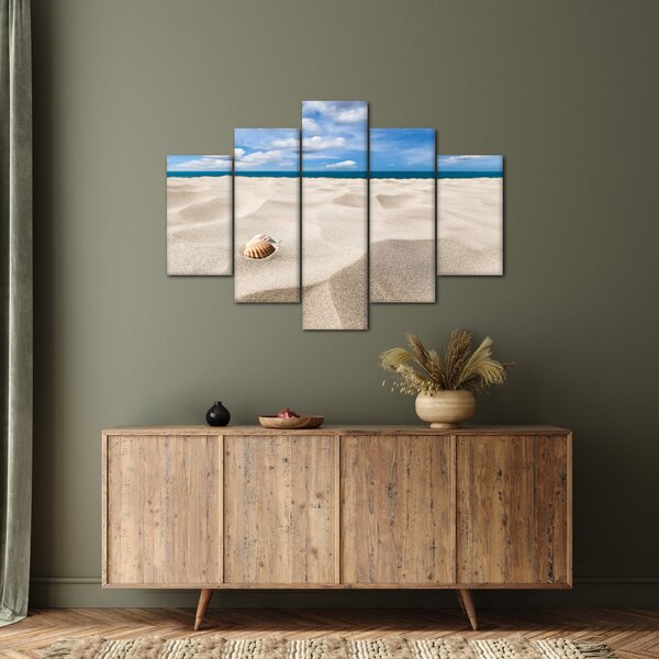 Slika - Školjke na plaži (150x105 cm)