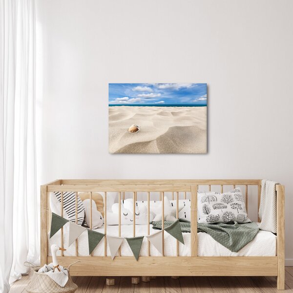 Slika - Školjke na plaži (70x50 cm)