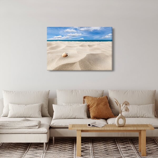 Slika - Školjke na plaži (90x60 cm)