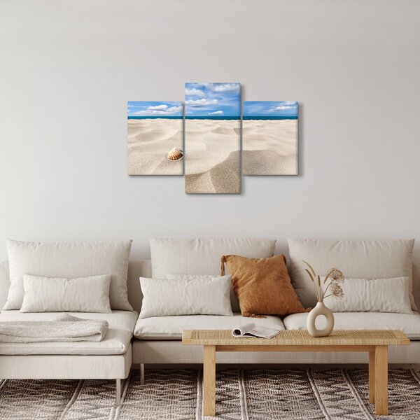 Slika - Školjke na plaži (90x60 cm)