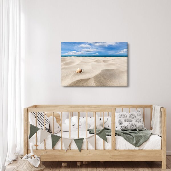 Slika - Školjke na plaži (90x60 cm)