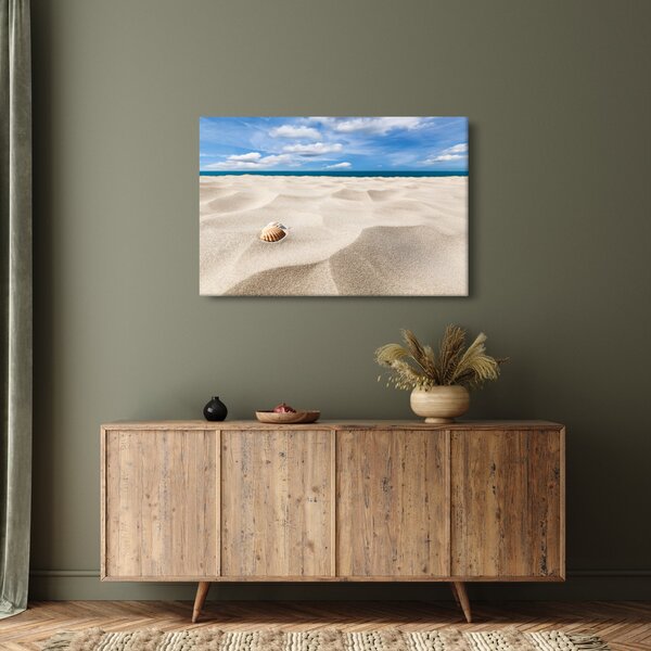 Slika - Školjke na plaži (90x60 cm)