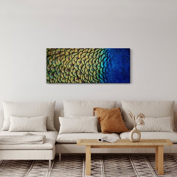 Slika - Paunovo perje (120x50 cm)