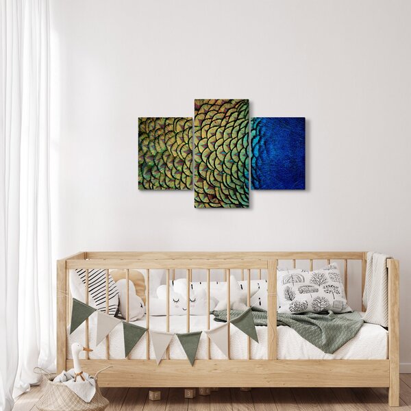 Slika - Paunovo perje (90x60 cm)