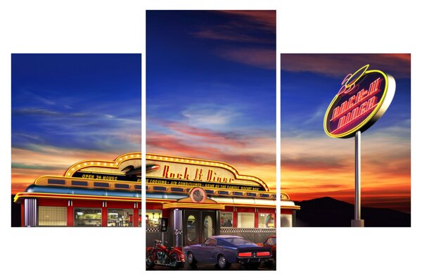 Slika - Večernji bar (90x60 cm)