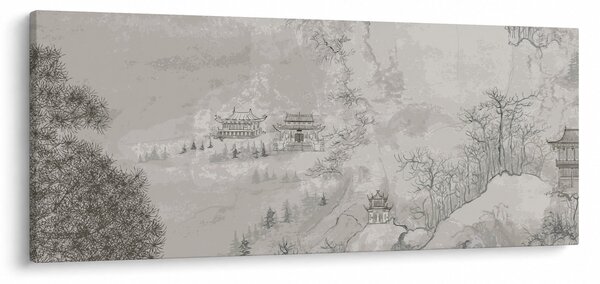 Slika - kineski krajolik (120x50 cm)