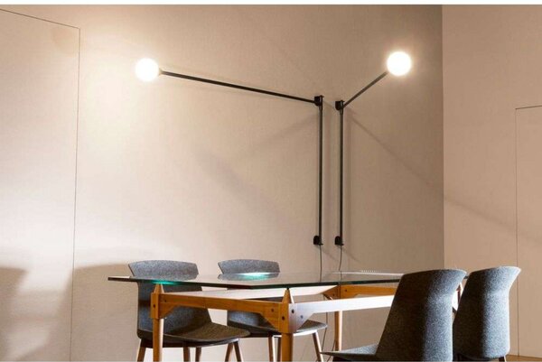 Zidne Svjetiljka Nemo Lighting, Crno, Dnevna soba, Aluminij