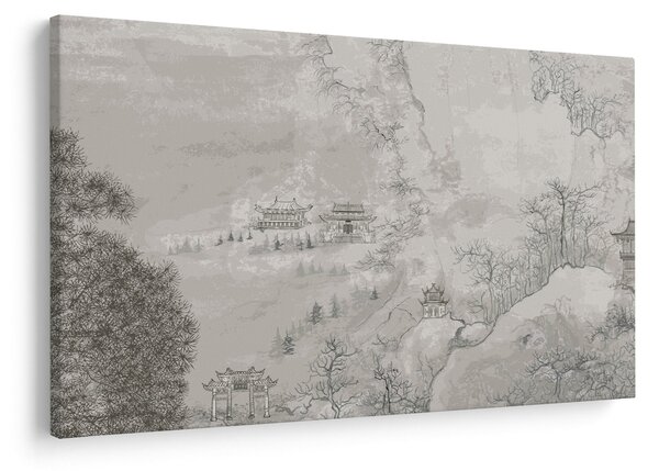 Slika - kineski krajolik (90x60 cm)