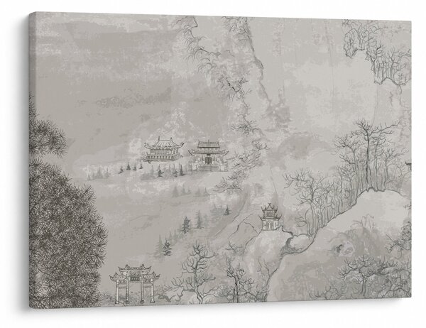 Slika - kineski krajolik (70x50 cm)