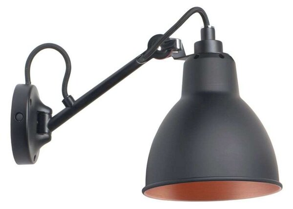 Lampe Gras 104 zidna svjetiljka, crna/crna/bakar – DCW