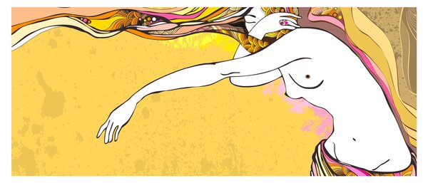 Slika - Djevojka (120x50 cm)