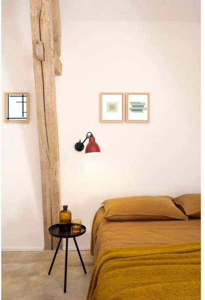 Lampe Gras 104 zidna svjetiljka, crna/crvena – DCW