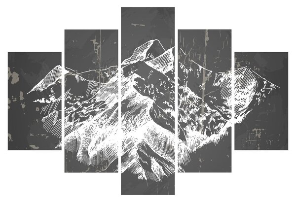 Slika - Ilustracija planina (150x105 cm)