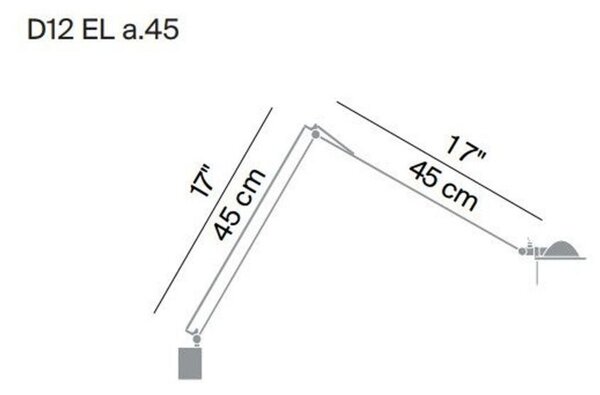 Berenice Zidna lampa 45x45 Roza Staklo/Alu - Luceplan