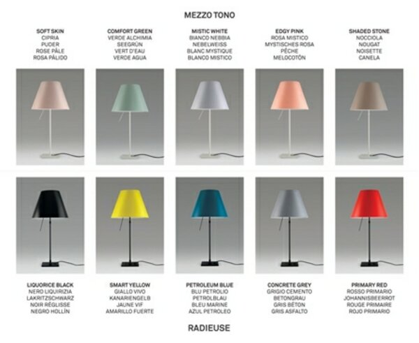 Podne Lampa Luceplan, Smeđa / hrđa, Dnevna soba, Aluminij
