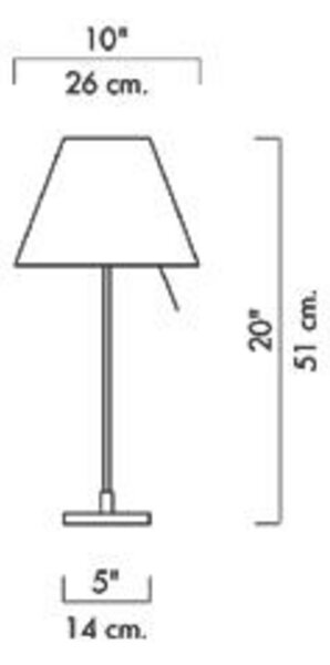Stolne Lampa Luceplan, Ružičasta ruža, Dnevna soba, Aluminij
